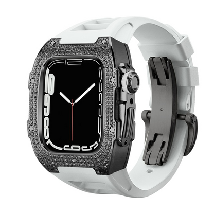 CRT - Onyx Shiny Diamond | Apple Watch Case Series 8/7/6/5/4 SE LTE/GPS